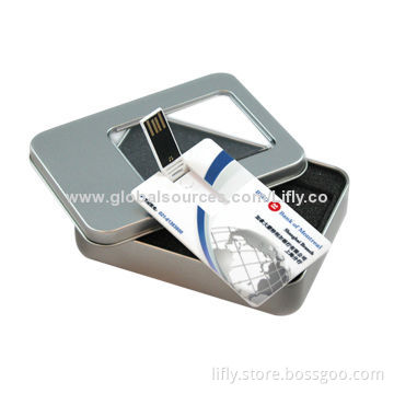 Card-shaped USB with full color printing, product passing H2 testing and using grade A chip